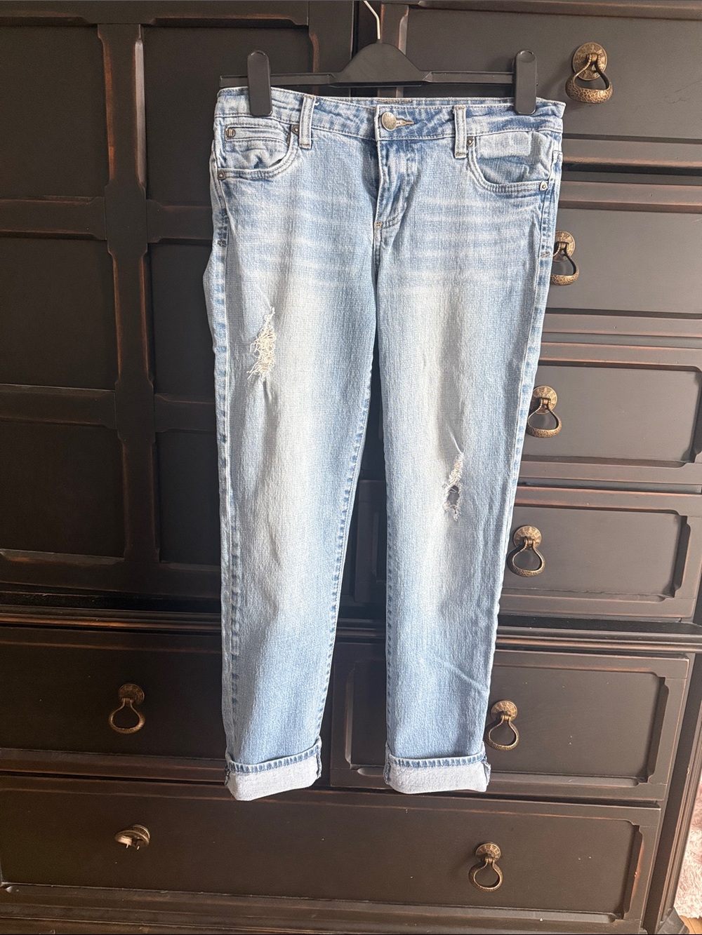Kut from the Kloth Light Blue Distressed Boyfriend Jeans